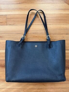 Tory Burch Black Leather Tote